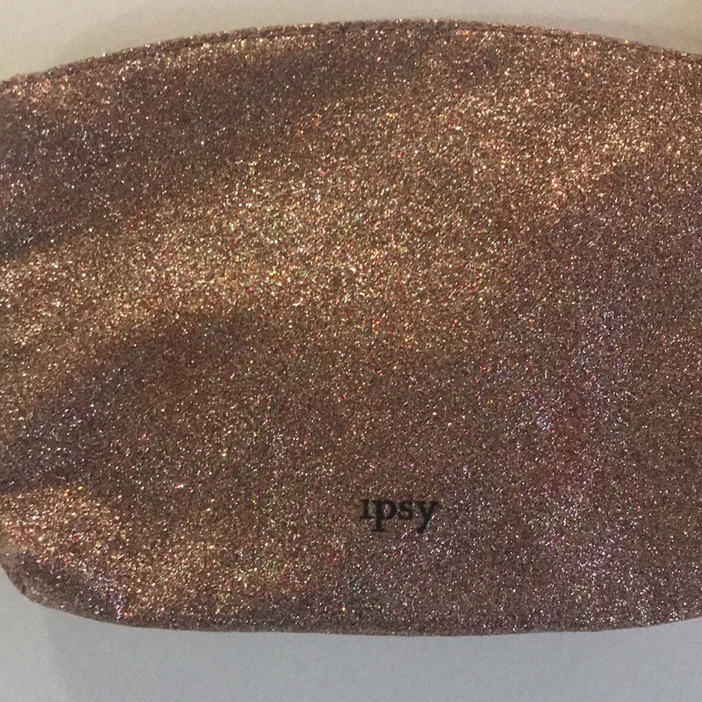 Ipsy Sparkle zipper bag - white mark from tag on tassel see pictures - Picture 2 of 6